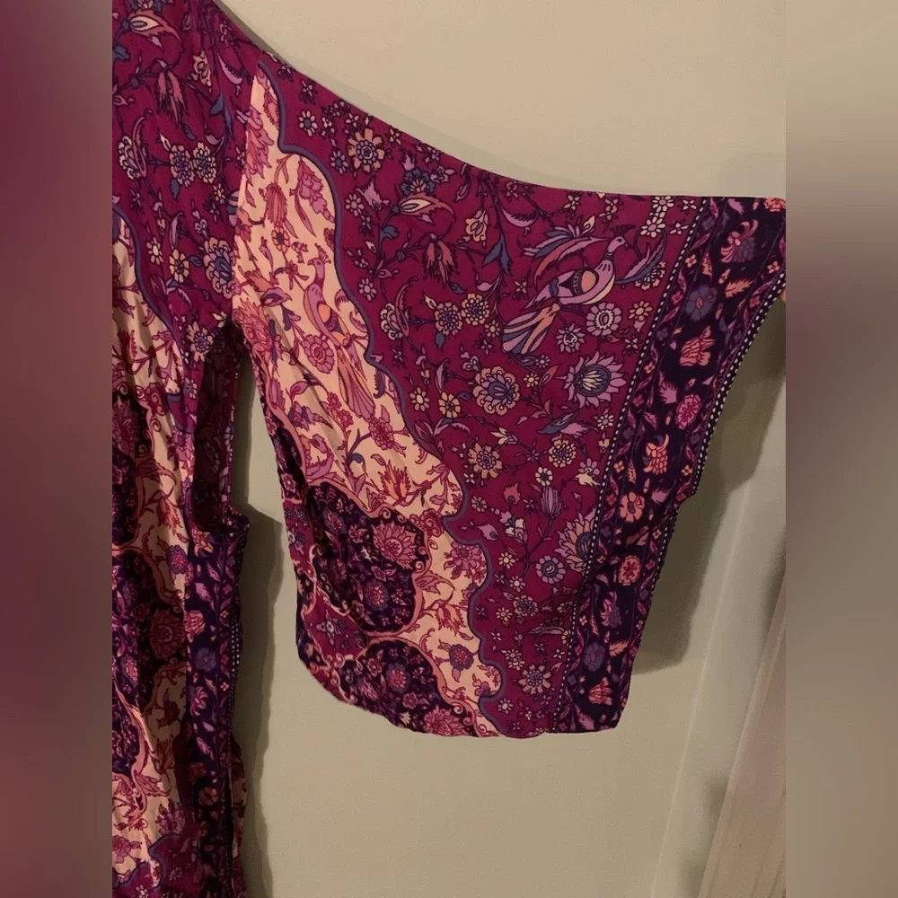 Spell and the Gypsy collective kiss the sky robe purple short kimono - Picture 4 of 7